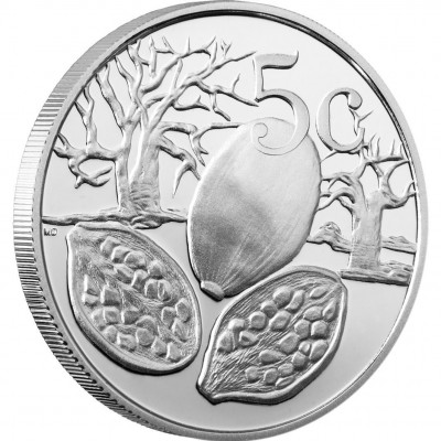 Silver Coin SEED POD OF THE BAOBAB TREE 2012 "Peace Park" Series- 1/4 oz